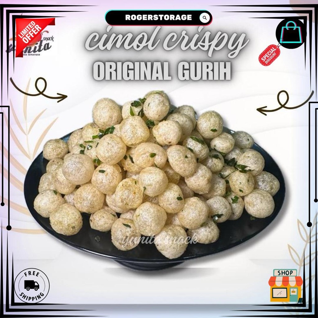 

Cimol Kering Pedas Crispy Daun Jeruk 50 Gram (20 Pcs) D Termurah