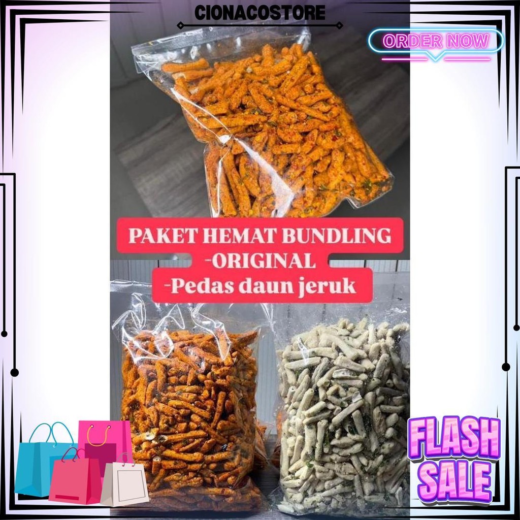 

Paket Hemat Basreng 500 Pedas 500 Original Extra Daun Jeruk D Termurah