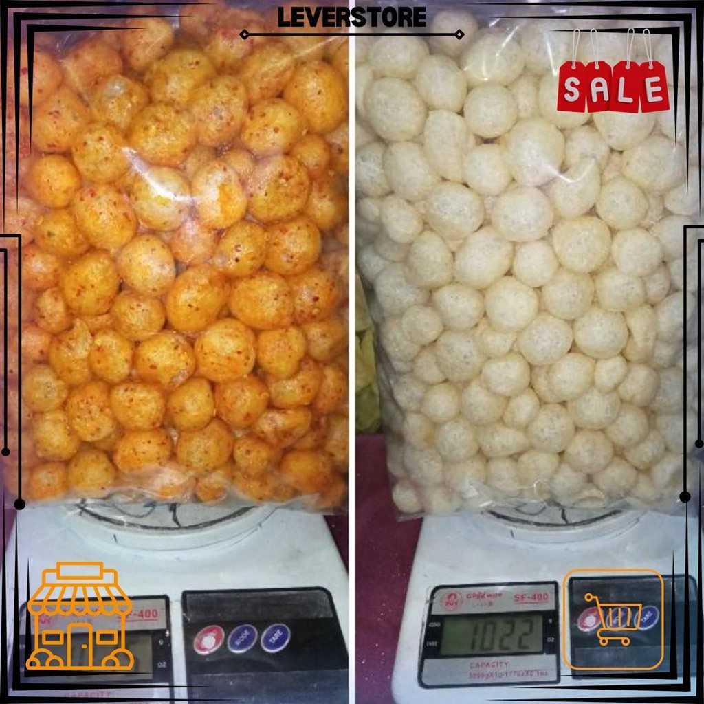 

Endog Lewo Emplod Lewo Original & Pedas 1Kg, Cimol Kering Pedas Balado Daun Jeruk, Cemilan Khas Garut. D Sale