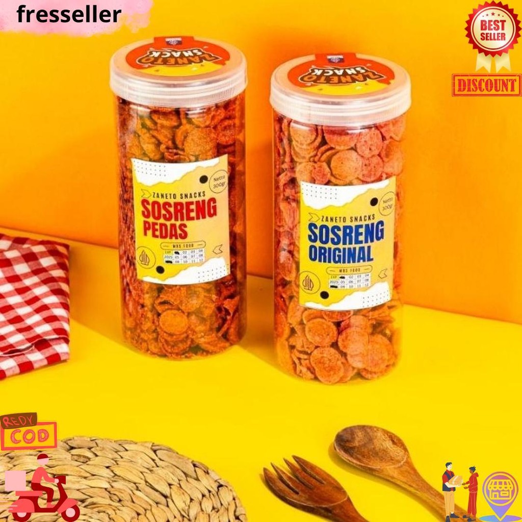 

Zaneto Sosis Goreng 1000Gr Cemilan Gurih Pedas Lezat Crispy Toples Eksklusif Halal Mui Termurah D Terlaris