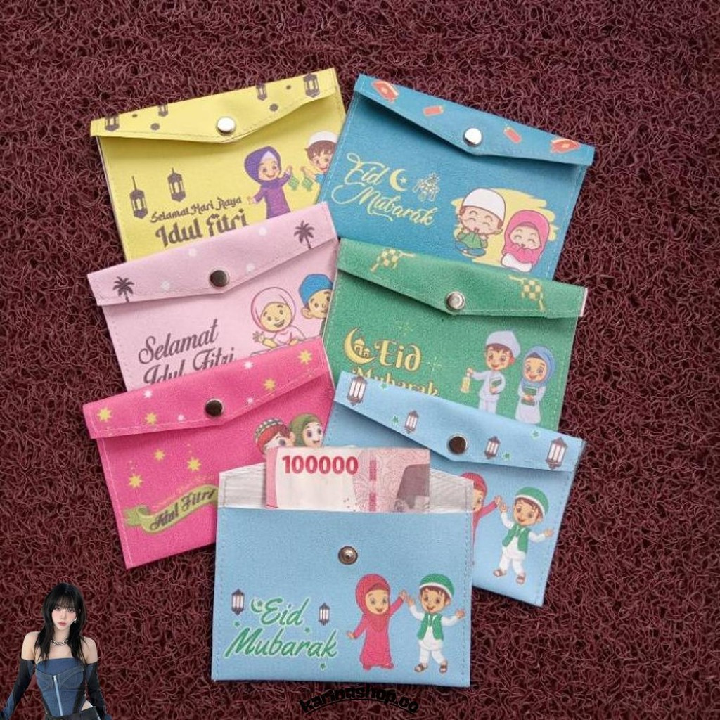 

(Dapat 12Pcs) Amplop Lebaran Kancing Printing Ukuran Medium Kilat