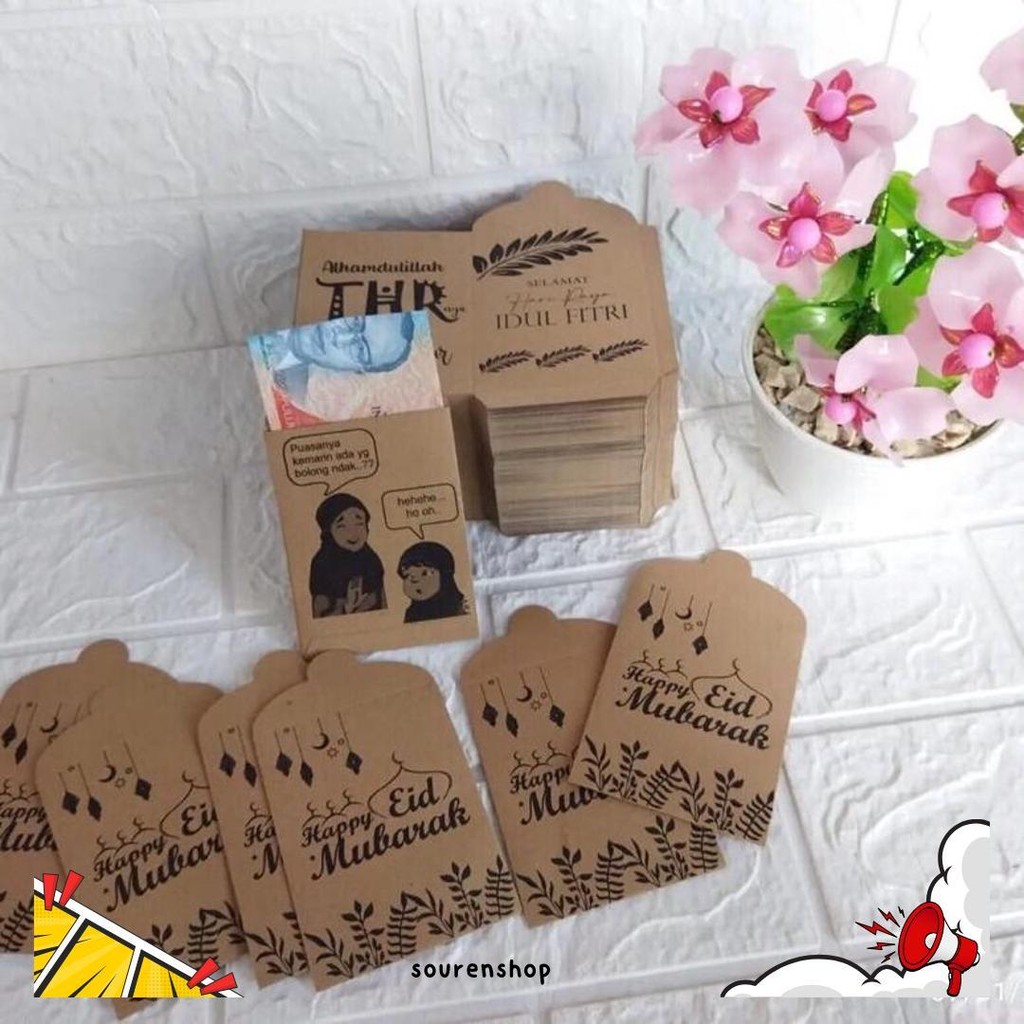 

100Pcs Amplop Lebaran Kertas Karton Murah