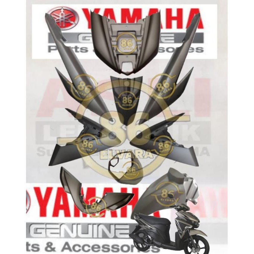 Cover Body Halus Yamaha Soul Gt 125 Original Grey