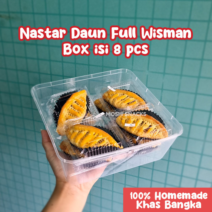 

Kue Nastar Daun Jumbo Wisman Isi 8 Premium Asli Bangka Tanpa Pengawet