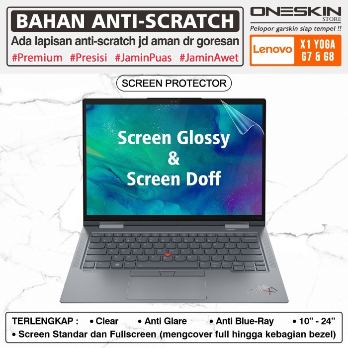 Pelindung Screen Protector Lenovo ThinkPad X1 Yoga Gen 7 8 Glossy Doff