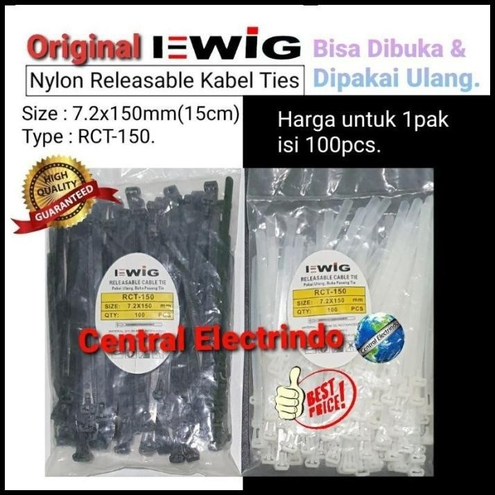 

New Kabel Ties Releasable 7.2X150Mm(15Cm) Ewig 1Pak 100Pcs.