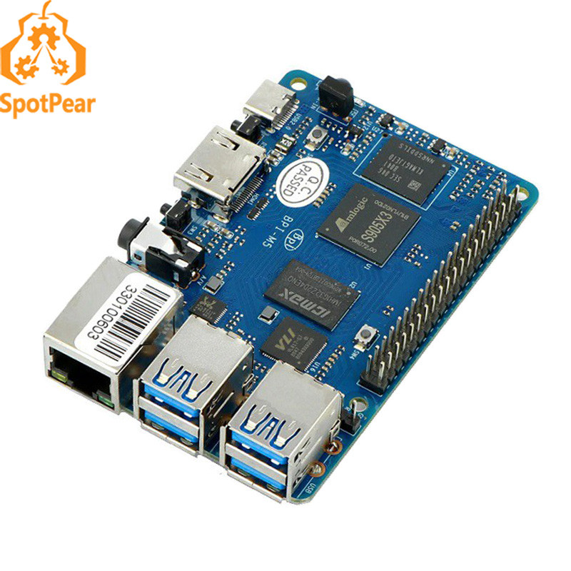 SGS Banana Pi BPI-M5 Berry with Amlogic S905x3 chip design 16G eMMC compatible with Raspberry Pi 3B 