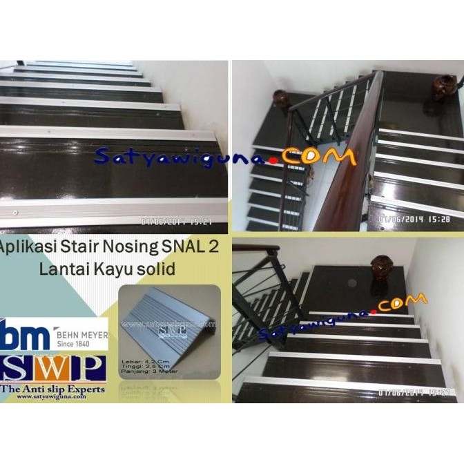STAIR NOSING ALUMUNIUM / STEP NOSING ALUMUNIUM / ANTISLIP / SNAL 2