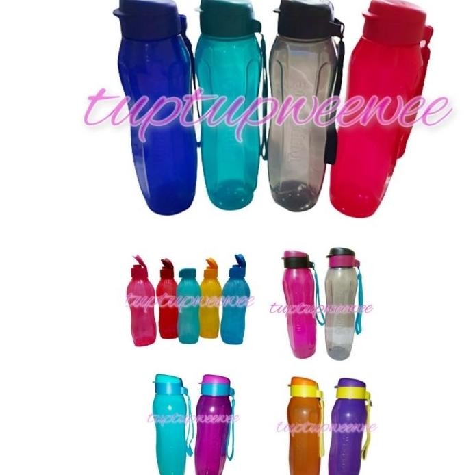 Tupperware Eco Botol Bottle 1L Liter Tutup Flip Atau Ulir