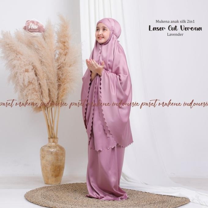 Mukena 2in1 Laser Cut Anak Verona