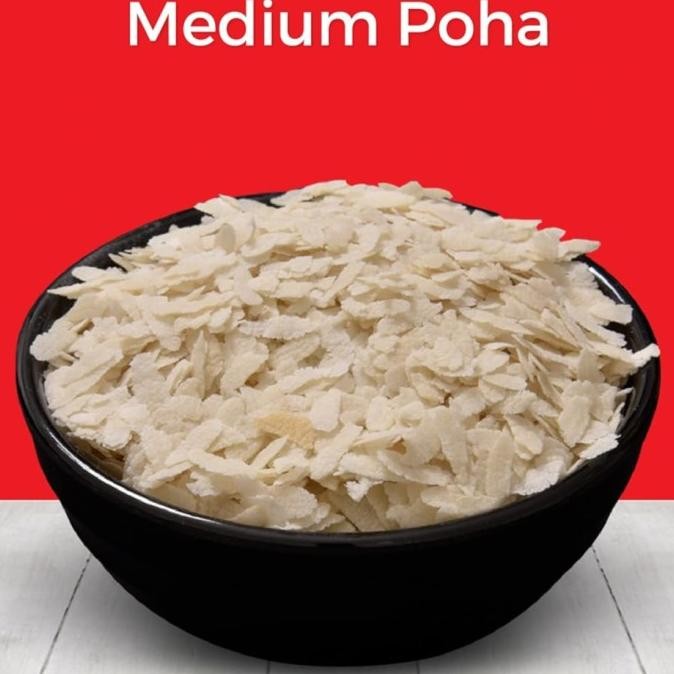 

_^_^_^] MEDIUM POHA TASTE OF INDIA 500G / Rice Flakes / Serpihan Nasi Pipih