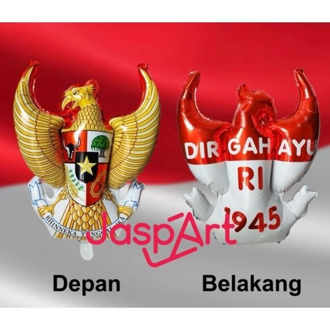 ] BALON FOIL PANCASILA BALON BENTUK BURUNG GARUDA PANCASILA DEKORASI KEMERDEKAAN 17 AGUSTUS