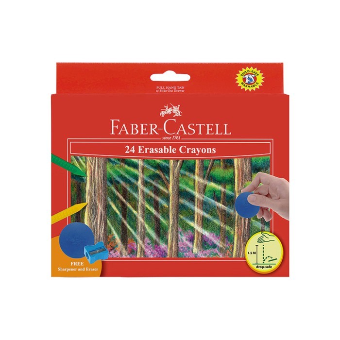 

FABER CASTELL Erasable Crayon Set 24 pcs