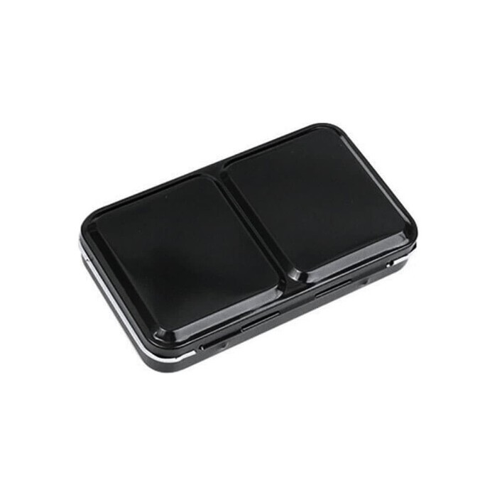 

Empty Watercolour Tin Box 12 Half Pans Black Case