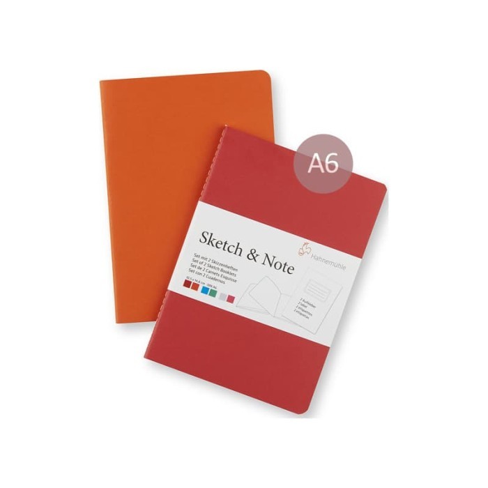 

Hahnemuhle Sketch & Note A6 Red Bundle 125 gsm