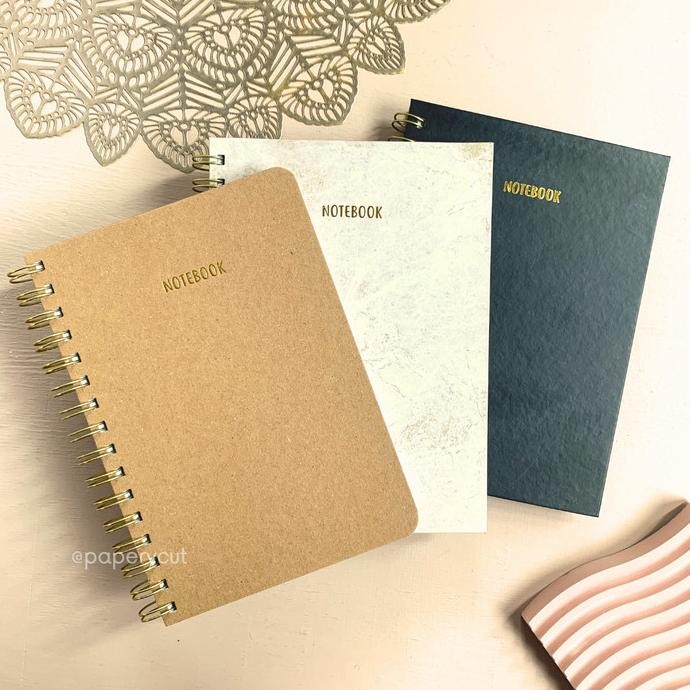 

------] Notebook Diary Journal Vintage Aesthetic Sketch Book A5 (Jilid Spiral)