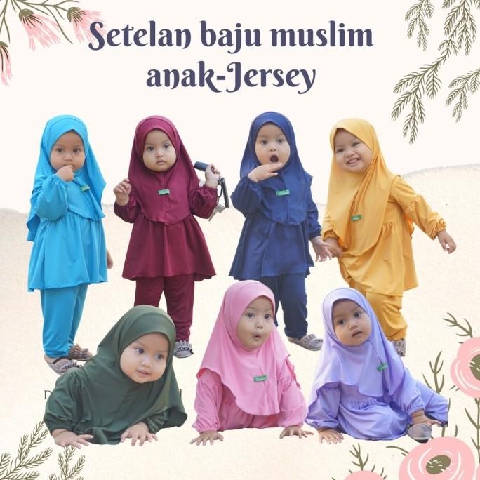 Baju Muslim Anak Perempuan Baju Gamis Anak Perempuan Umur 1 - 6 Tahun