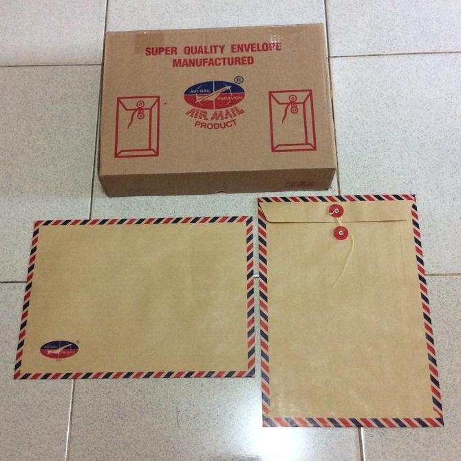 

Sale Amplop Coklat Folio Air Mail 310 Tali / Amplop Coklat Air Mail 310 F4