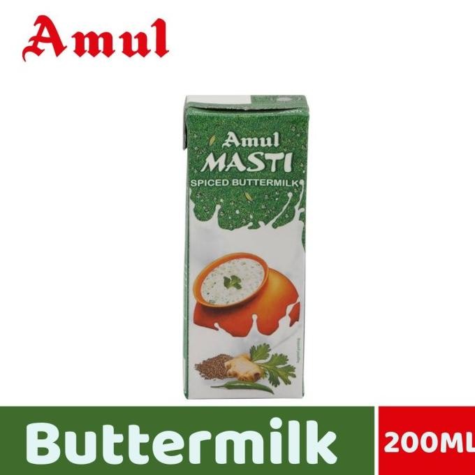 

hanya disini] AMUL MASTI SPICED BUTTER MILK 200ML / Minuman Alami