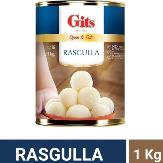 

$+$+$+$+] RASGULLA OPEN & EAT GITS 1KG / / Rasgula Tin Pack / Manisan India