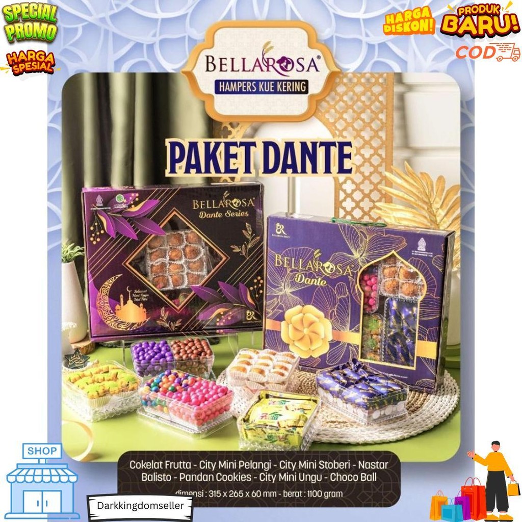 

Paket Kue Lebaran Bellarosa Dante Series / Kue Kering Bellarosa D Sale