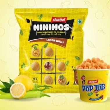 

}}}}}}] PANIPURI LEMON CHILLI MINIMOS SHAREAT 75G / Ready to fry Balls
