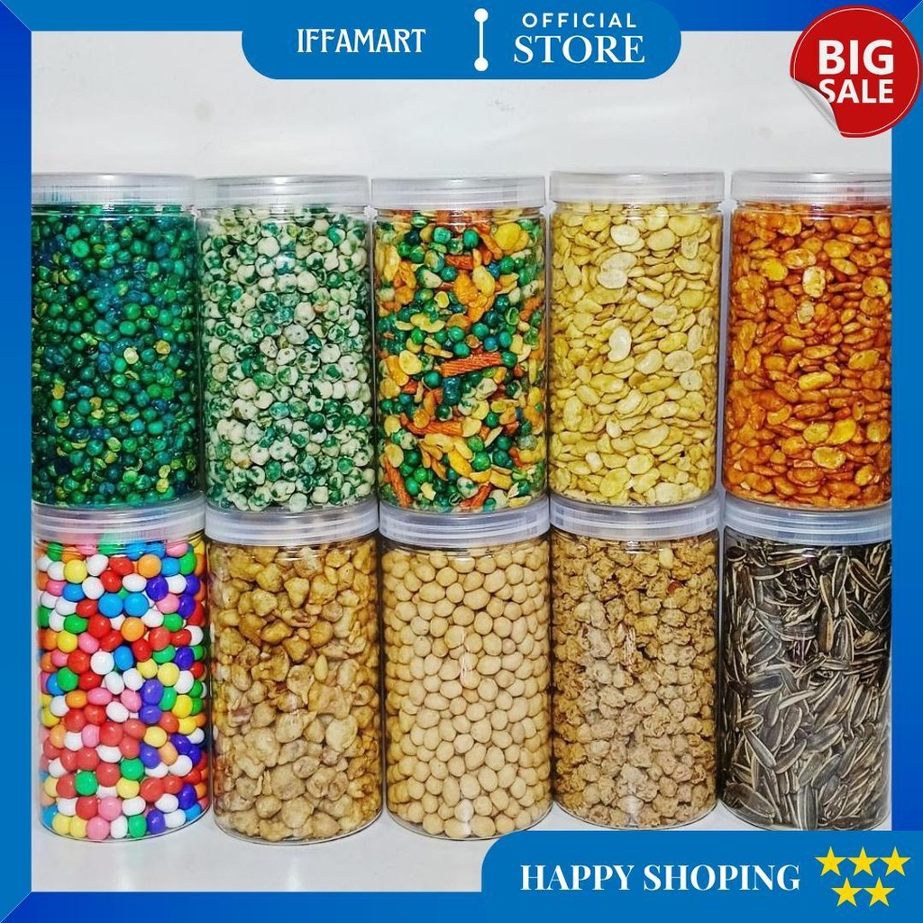 

Cemilan Kacang / Kue Lebaran Kemasan Toples 1 Liter D Sale