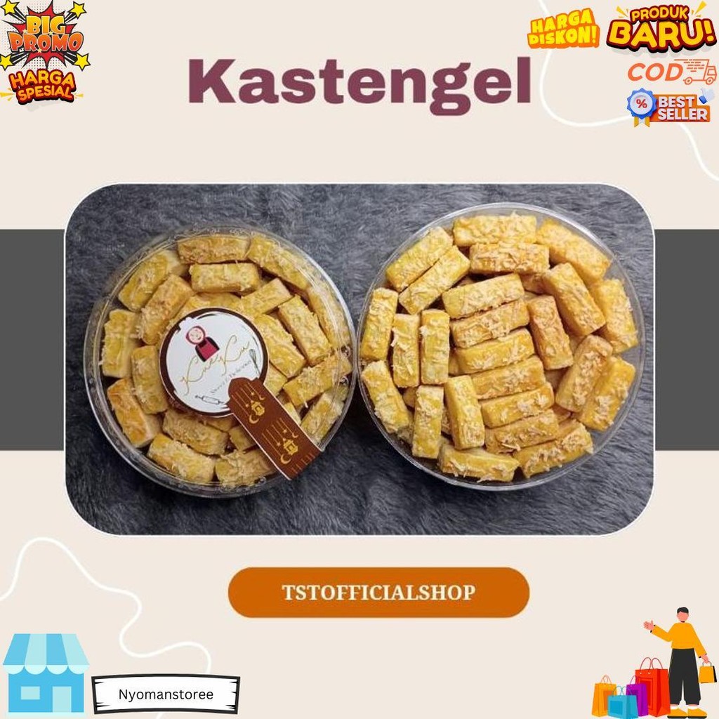 

Kue Kering-Kue Lebaran Nastar 500Gr//Kastengel Dan Putri Salju D Promo Puncak