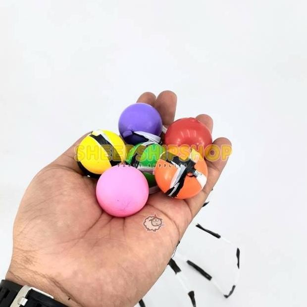 *****] GROSIR Bajing Loncat Mainan Anak Bola Balon Ancul (1 bungkus isi 100)