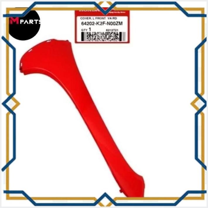 [IMH] COVER TEBENG BODY SAYAP DEPAN KIRI SCOOPY ESP 2010-2024 MERAH DOFT ORIGINAL AHM