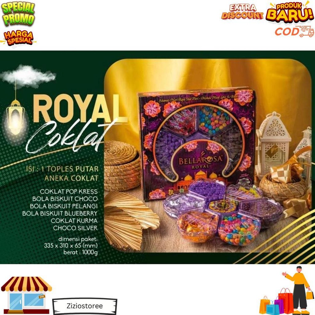 

Parsel Ramadan Paket Royal Coklat Toples Putar Kue Kering Bellarosa Paket Royal D Sale