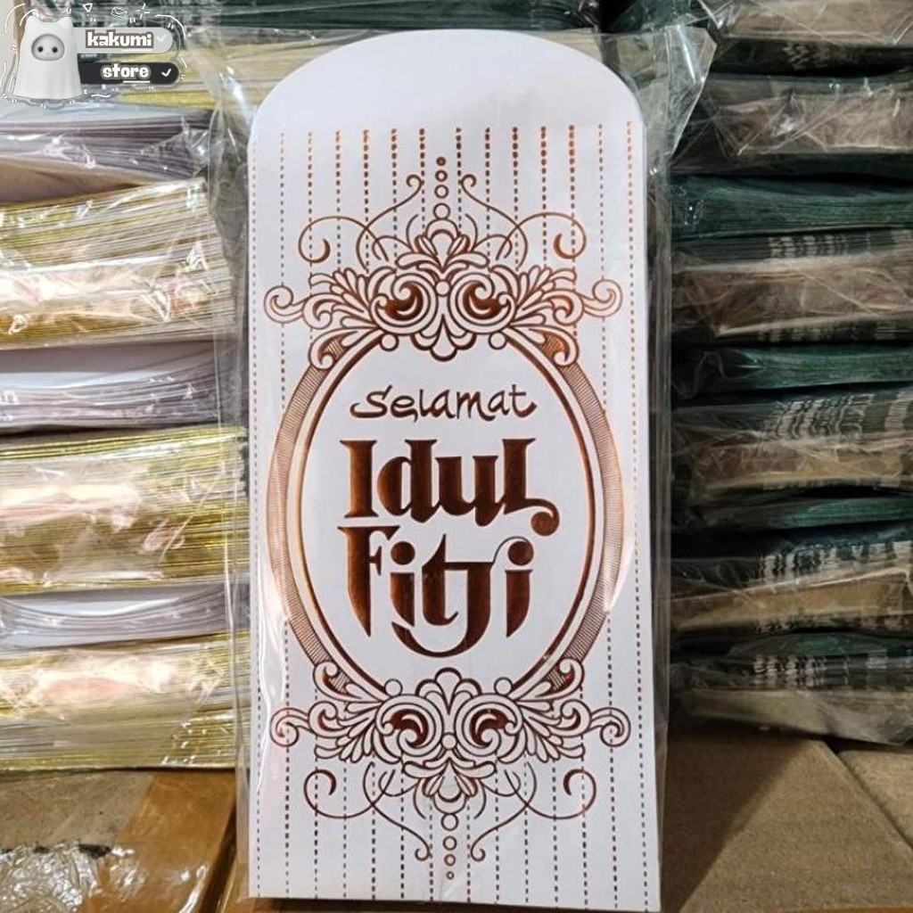 

Bellino - 100 Pcs Amplop Lebaran Idul Fitri Size M / Ampau Lebaran Ukuran Sedang Angpau Lebaran Isi 100 Dan 50 Lembar Cod