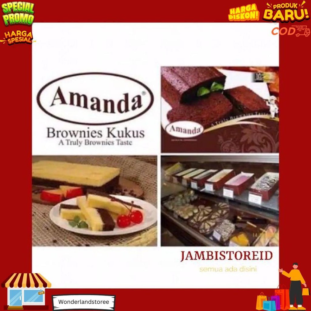 

(Jambistoreid) Kue Brownies Kukus Amanda All Varian Rasa Original Bakar Kering Tiramisu Blueberry Banana Capucino Strawberry Pink Coklat Choco Cheese Cream Bolu Sarikaya Pandan Ganache Marble Oleh-Oleh Khas Bandung Dikirim Kota Jambi D Sale