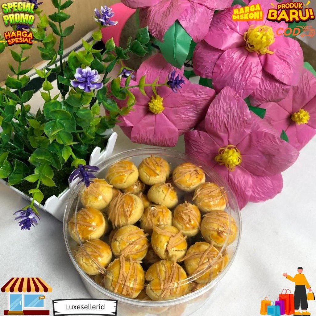 

Kue Kering Nastar Nanas Wisman Isi 250 Gram 1 Toples Toping Keju Homemade Termurah / Kue Lebaran D Best Seller