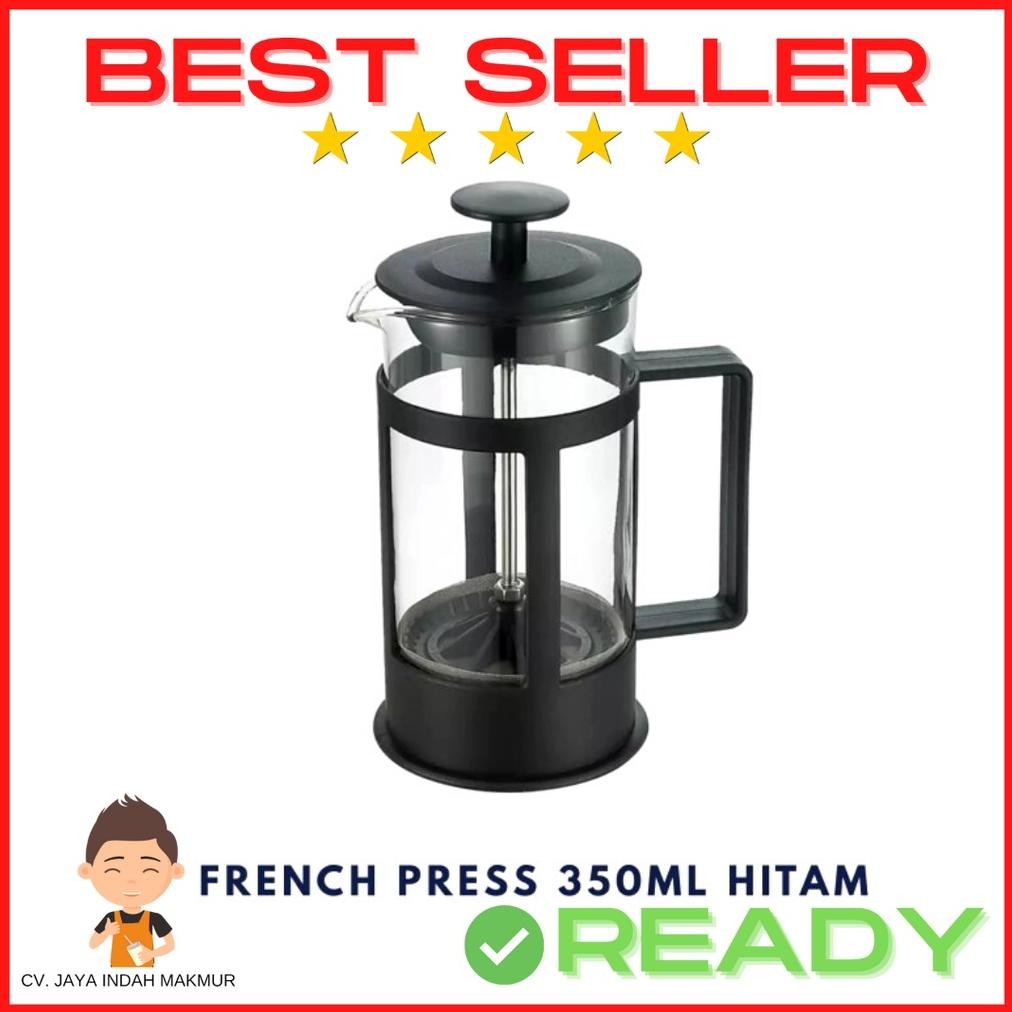 Bisa COD French Press Coffee Coffee Press and Tea Plunger Press Kopi Hitam 350ml dan 600ml 1000ml 1L