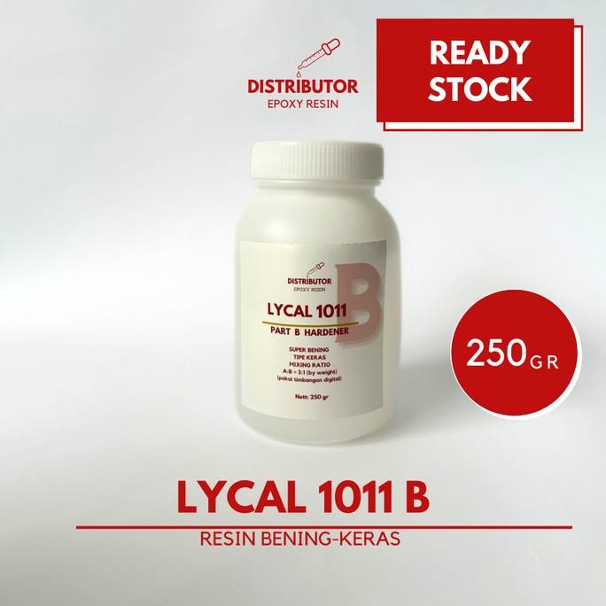 

Epoxy resin Lycal bening keras - tipe 1011 part B 250 gr