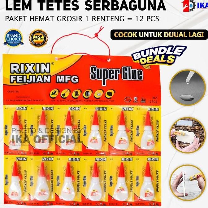 

12PCS - PROMO LEM KOREA LEM SETAN LEM SERBAGUNA / Set 12pcs Lem Tetes G Lem Korea Instant Cyanoacrylate Glue LEM KOREA SERBAGUNA LEM PEREKAT SUPER / Lem Korea super glue lem setan per 12pcs