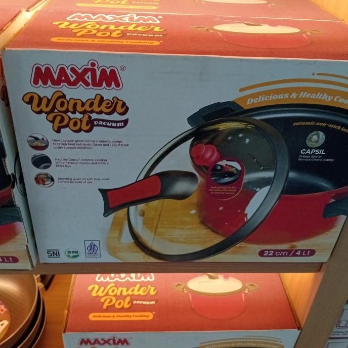 *$*$*$*$] MAXIM PANCI UNGKEP SERBAGUNA 4 LITER DENGAN TUTUP KACA VACUM  TERBAIK