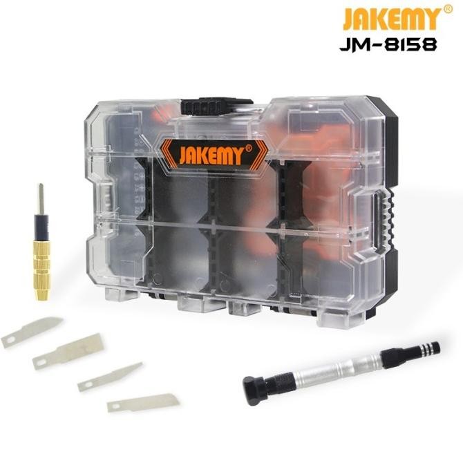 

Jakemy 32 In 1 Pisau Ukir Woodworking Art Knife Tools Jm-8158 Original Dan Terlaris