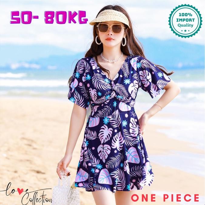 Baju Renang Wanita One Piece Bali Premium Baju Pantai Dress Swimsuit Terlaris