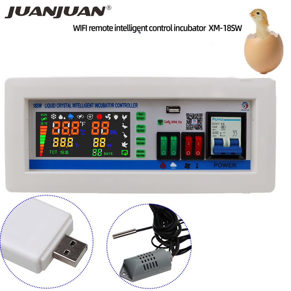 RAW XM-18SW Intelligent Incubator Controller WiFi remote intelligent Temperature and Humidity App sy