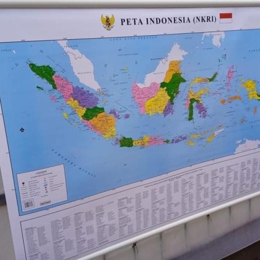 

|| PROMO BUKU / Peta Indonesia ukuran 102 x 72 cm peta Dinding DISKON