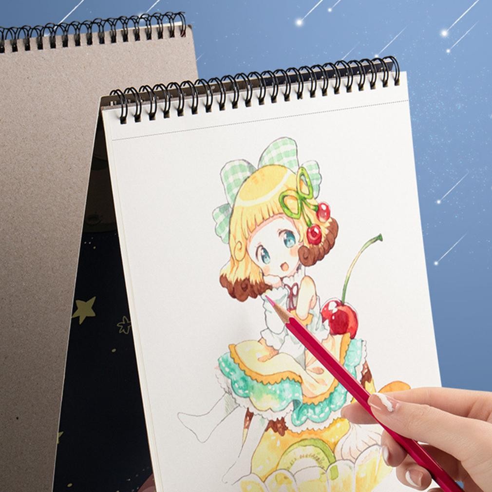 

ht-12 [READY] Aimilo Buku Gambar Anak Sketchbook A4 Drawing Book Astronot Jilid Spiral Kertas Tebal 30 Lembar Murah