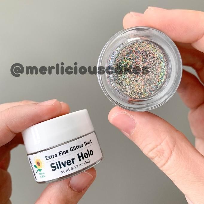 

/////] 5 Gram Silver Hologram Non Toxic Glitter Disco Sunflower Sugar Art