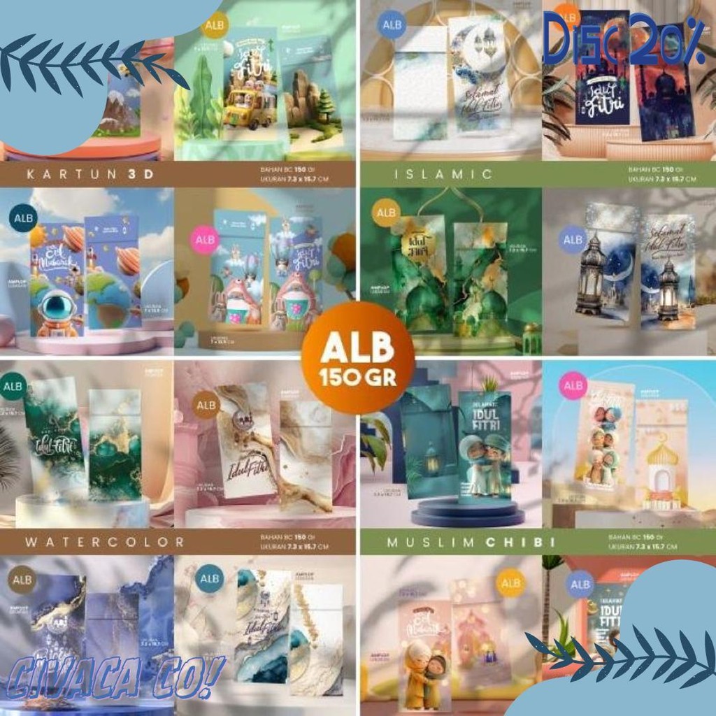 

Amplop Lebaran Premium (Isi 100Pcs) | Bahan 150 Gsm | Isi 4 Desain (Sesuai Tema) Terlaris! Produk Ini Banyak Dicari