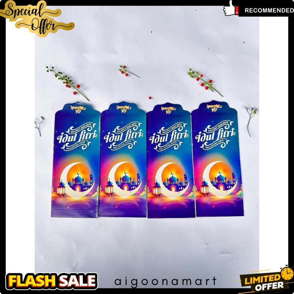 

(100 Lembar) Amplop Lebaran Panjang Isi 100 Lembar Tema Masjid / Angpao Thr Idul Fitri Hari Raya 1 Pak Isi 100 Lembar Terlaris! Produk Ini Banyak Dicari