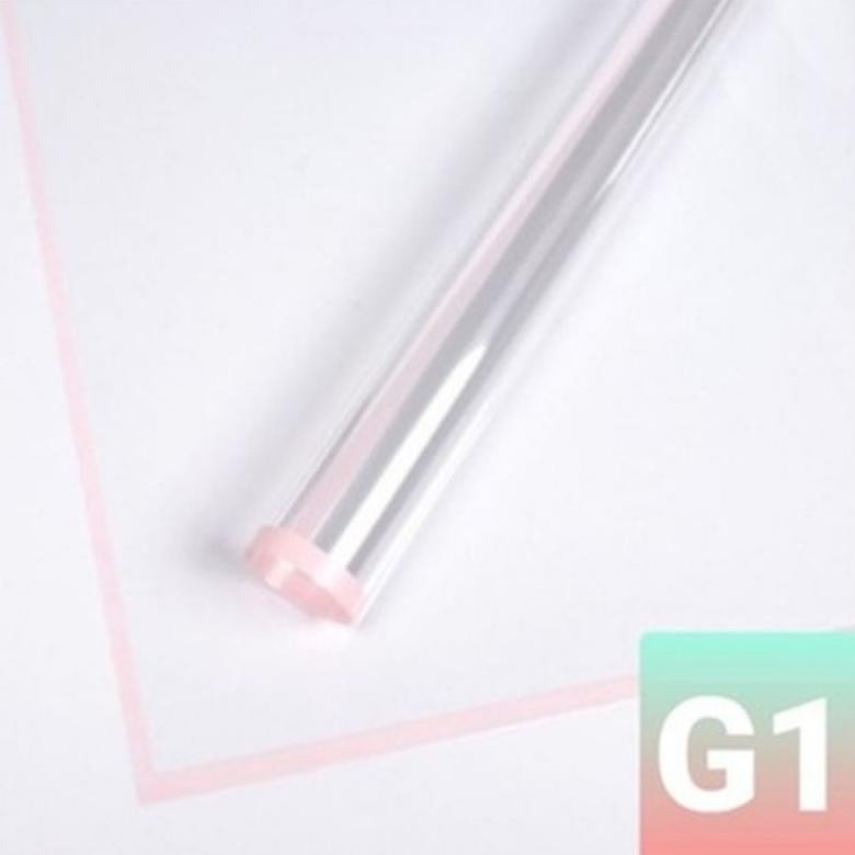 

LNB-1217 ( 20 lembar ) Cellophane Transparant List Color / Wrapping Paper waterproof / Flower Wrapping / Buket Berkualitas