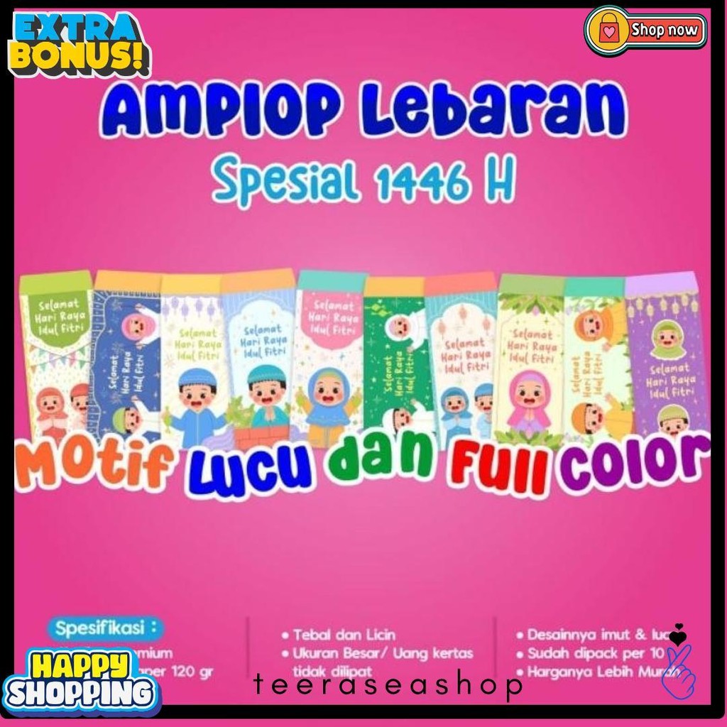 

Ready Amplop Lebaran Edisi 2025 1 Paket Isi 50 Pcs Iska Media Utama - Amplop Lebaran Lucu - Amplop Lebaran Murah - Desain Unik - Uang Terlengkap Dan Termurah