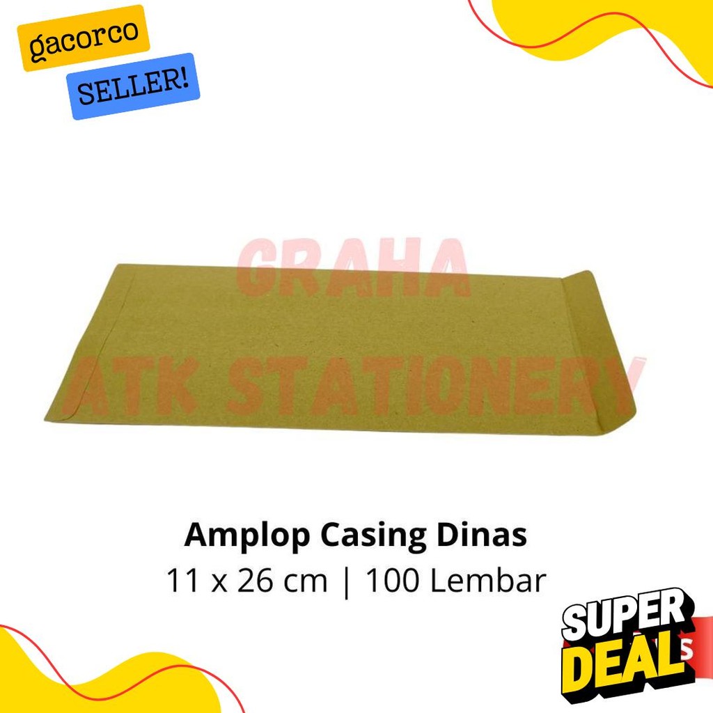 

[1 Bungkus] Amplop Coklat Dinas Aa 11X26 Cm / Amplop Casing Dinas / Amplop Kesing Dinas Aa 11X26 Cm Diskon Setengah Harga