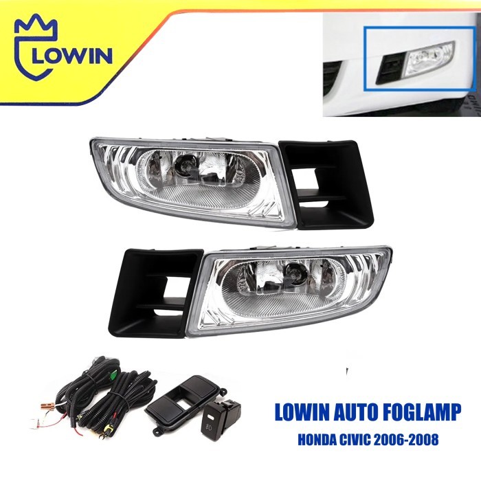 Foglamp Civic 2006-2008 Fog Lamp Honda Civic Fd Lampu Bemper Lwhd327